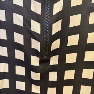 Kate Spade Black and Cream short sleeved blouse